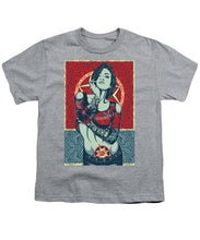 Rubino Mandala Woman Cool - Youth T-Shirt Youth T-Shirt Pixels Heather Small 