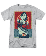 Rubino Mandala Woman Cool - Men's T-Shirt  (Regular Fit) Men's T-Shirt (Regular Fit) Pixels Heather Small 