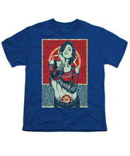 Rubino Mandala Woman Cool - Youth T-Shirt Youth T-Shirt Pixels Royal Small 