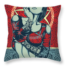 Rubino Mandala Woman Cool - Throw Pillow Throw Pillow Pixels 20" x 20" No 