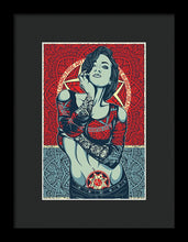 Rubino Mandala Woman Cool - Framed Print Framed Print Pixels 6.625" x 10.000" Black Black
