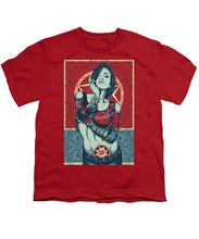 Rubino Mandala Woman Cool - Youth T-Shirt Youth T-Shirt Pixels Red Small 