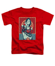 Rubino Mandala Woman Cool - Toddler T-Shirt Toddler T-Shirt Pixels Red Small 