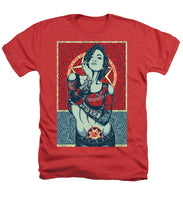Rubino Mandala Woman Cool - Heathers T-Shirt Heathers T-Shirt Pixels Red Small 