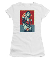 Rubino Mandala Woman Cool - Women's T-Shirt (Athletic Fit) Women's T-Shirt (Athletic Fit) Pixels White Small 