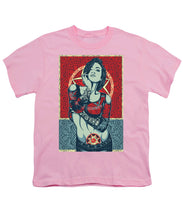 Rubino Mandala Woman Cool - Youth T-Shirt Youth T-Shirt Pixels Pink Small 