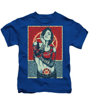 Rubino Mandala Woman Cool - Kids T-Shirt Kids T-Shirt Pixels Royal Small 