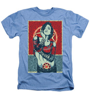 Rubino Mandala Woman Cool - Heathers T-Shirt Heathers T-Shirt Pixels Light Blue Small 