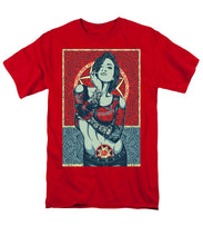 Rubino Mandala Woman Cool - Men's T-Shirt  (Regular Fit) Men's T-Shirt (Regular Fit) Pixels Red Small 