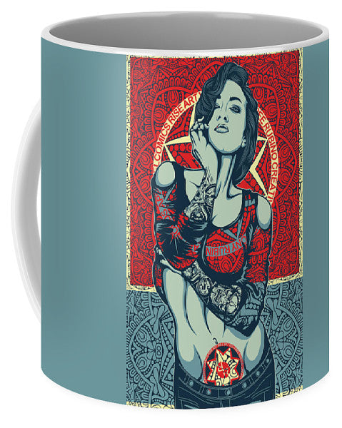 Rubino Mandala Woman Cool - Mug Mug Pixels Small (11 oz.)  