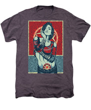 Rubino Mandala Woman Cool - Men's Premium T-Shirt Men's Premium T-Shirt Pixels Moth Heather Small 