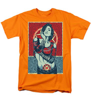 Rubino Mandala Woman Cool - Men's T-Shirt  (Regular Fit) Men's T-Shirt (Regular Fit) Pixels Orange Small 