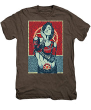 Rubino Mandala Woman Cool - Men's Premium T-Shirt Men's Premium T-Shirt Pixels Mocha Heather Small 