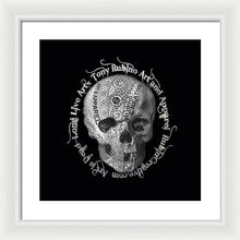 Rubino Metal Skull - Framed Print