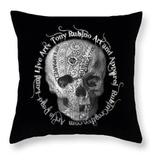Rubino Metal Skull - Throw Pillow