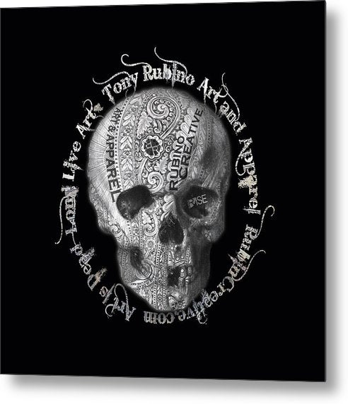 Rubino Metal Skull - Metal Print