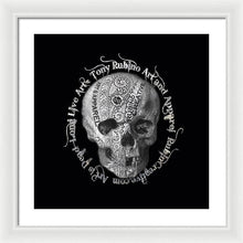 Rubino Metal Skull - Framed Print
