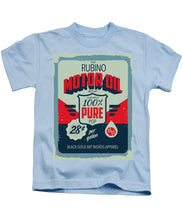 Rubino Motor Oil 2 - Kids T-Shirt Kids T-Shirt Pixels Light Blue Small 
