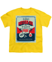 Rubino Motor Oil 2 - Youth T-Shirt Youth T-Shirt Pixels Yellow Small 