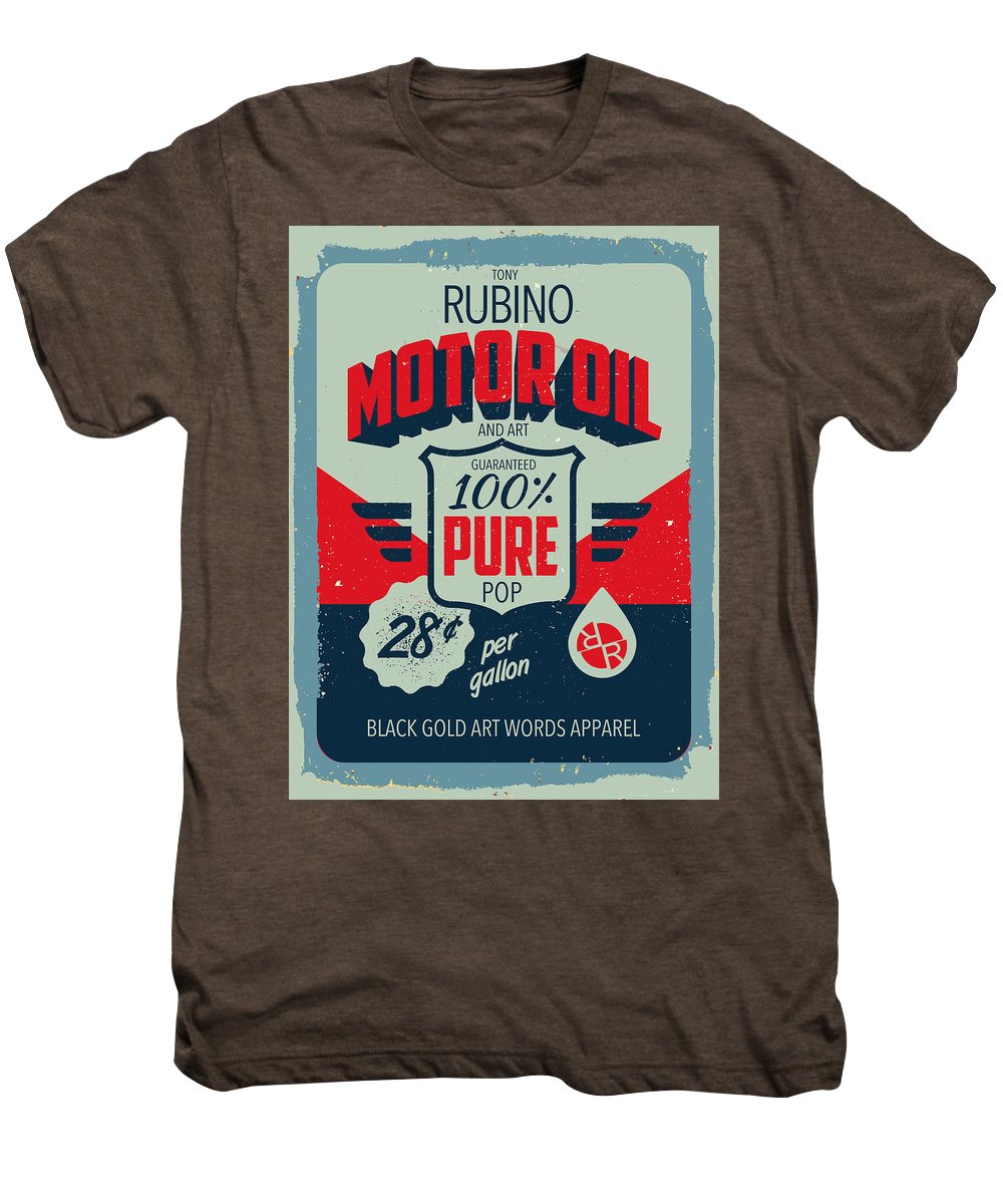 Rubino Motor Oil 2 - Men's Premium T-Shirt Men's Premium T-Shirt Pixels Mocha Heather Small 