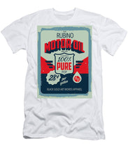 Rubino Motor Oil 2 - Men's T-Shirt (Athletic Fit) Men's T-Shirt (Athletic Fit) Pixels White Small 