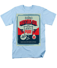 Rubino Motor Oil 2 - Men's T-Shirt  (Regular Fit) Men's T-Shirt (Regular Fit) Pixels Light Blue Small 