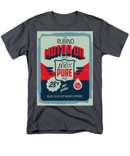 Rubino Motor Oil 2 - Men's T-Shirt  (Regular Fit) Men's T-Shirt (Regular Fit) Pixels Charcoal Small 