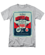 Rubino Motor Oil 2 - Men's T-Shirt  (Regular Fit) Men's T-Shirt (Regular Fit) Pixels Heather Small 