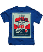 Rubino Motor Oil 2 - Kids T-Shirt Kids T-Shirt Pixels Royal Small 