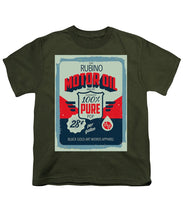 Rubino Motor Oil 2 - Youth T-Shirt Youth T-Shirt Pixels Military Green Small 