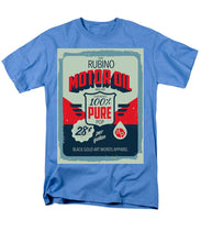 Rubino Motor Oil 2 - Men's T-Shirt  (Regular Fit) Men's T-Shirt (Regular Fit) Pixels Carolina Blue Small 