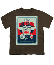 Rubino Motor Oil 2 - Youth T-Shirt Youth T-Shirt Pixels Coffee Small 