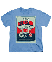Rubino Motor Oil 2 - Youth T-Shirt Youth T-Shirt Pixels Carolina Blue Small 