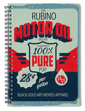 Rubino Motor Oil 2 - Spiral Notebook Spiral Notebook Pixels 6" x 8"  