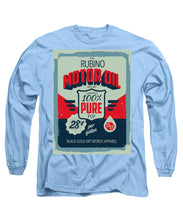 Rubino Motor Oil 2 - Long Sleeve T-Shirt Long Sleeve T-Shirt Pixels Carolina Blue Small 
