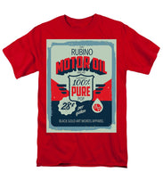 Rubino Motor Oil 2 - Men's T-Shirt  (Regular Fit) Men's T-Shirt (Regular Fit) Pixels Red Small 