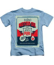 Rubino Motor Oil 2 - Kids T-Shirt Kids T-Shirt Pixels Carolina Blue Small 