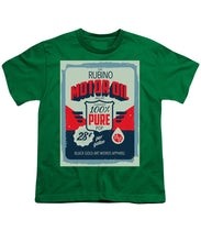 Rubino Motor Oil 2 - Youth T-Shirt Youth T-Shirt Pixels Kelly Green Small 