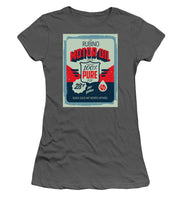 Rubino Motor Oil 2 - Women's T-Shirt (Athletic Fit) Women's T-Shirt (Athletic Fit) Pixels Charcoal Small 