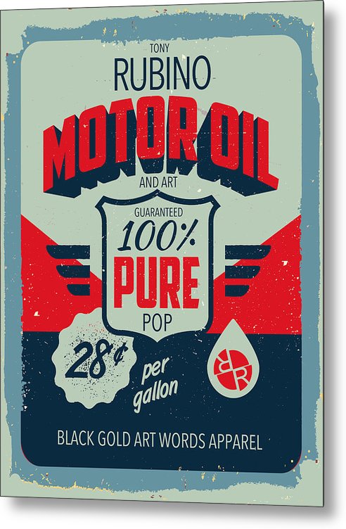 Rubino Motor Oil 2 - Metal Print Metal Print Pixels 6.000