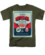 Rubino Motor Oil 2 - Men's T-Shirt  (Regular Fit) Men's T-Shirt (Regular Fit) Pixels Military Green Small 