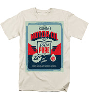 Rubino Motor Oil 2 - Men's T-Shirt  (Regular Fit) Men's T-Shirt (Regular Fit) Pixels Cream Small 