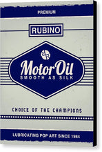 Rubino Motor Oil - Canvas Print Canvas Print Pixels 6.000" x 8.000" Black Glossy