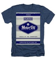 Rubino Motor Oil - Heathers T-Shirt Heathers T-Shirt Pixels Navy Small 