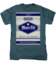 Rubino Motor Oil - Men's Premium T-Shirt Men's Premium T-Shirt Pixels Steel Blue Heather Small 