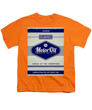 Rubino Motor Oil - Youth T-Shirt Youth T-Shirt Pixels Orange Small 