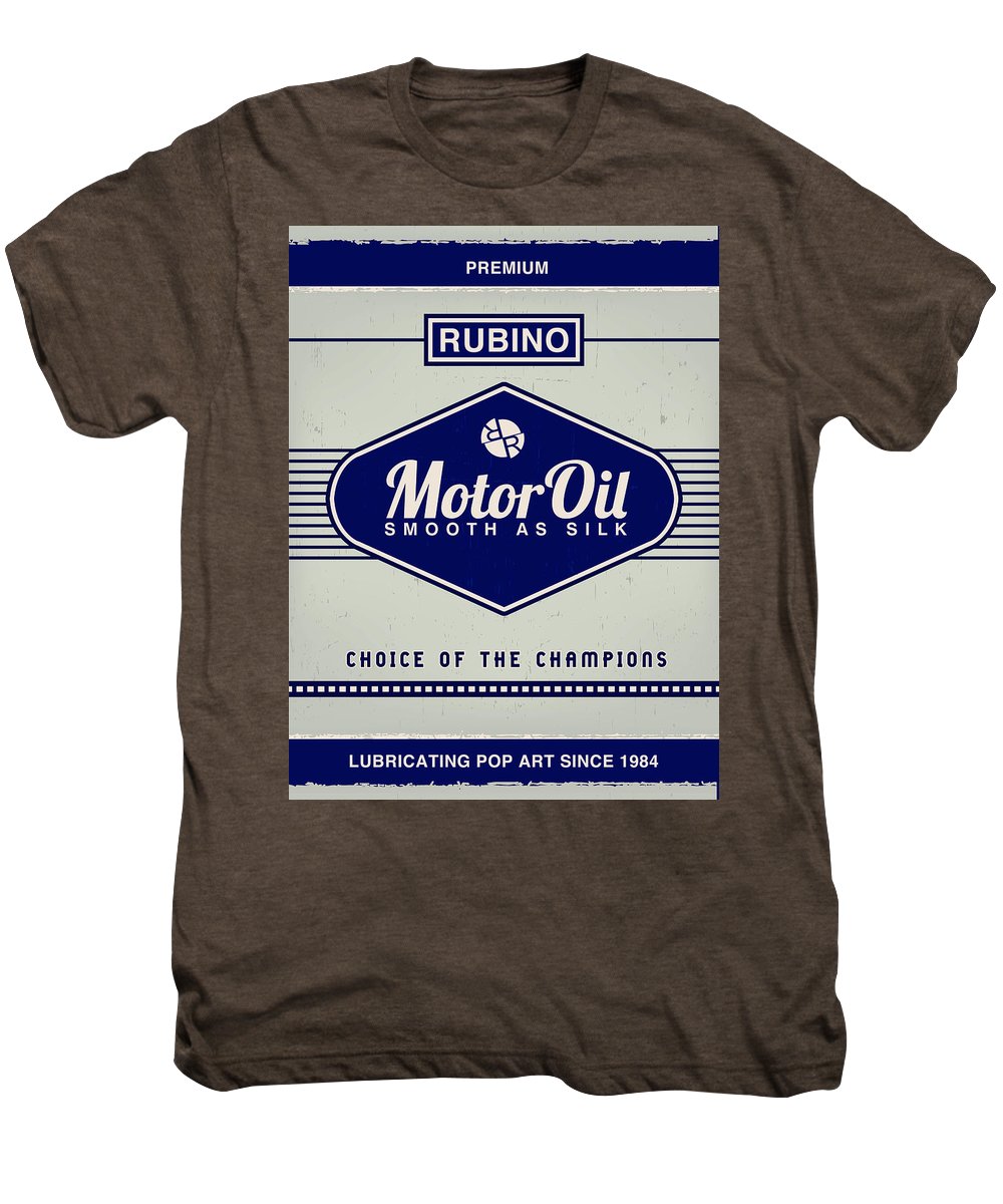 Rubino Motor Oil - Men's Premium T-Shirt Men's Premium T-Shirt Pixels Mocha Heather Small 