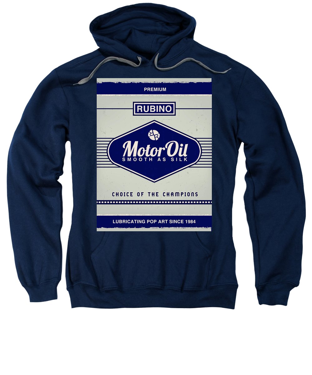 Rubino Motor Oil - Sweatshirt Sweatshirt Pixels Navy Small 