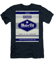 Rubino Motor Oil - Men's T-Shirt (Athletic Fit) Men's T-Shirt (Athletic Fit) Pixels Navy Small 