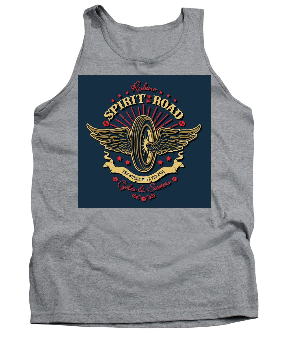 Rubino Motorcycle And Scooters - Tank Top Tank Top Pixels Heather Small 
